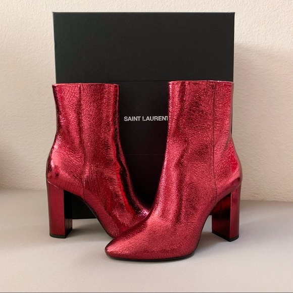 Saint Laurent Shoes - Saint Laurent ruby boots